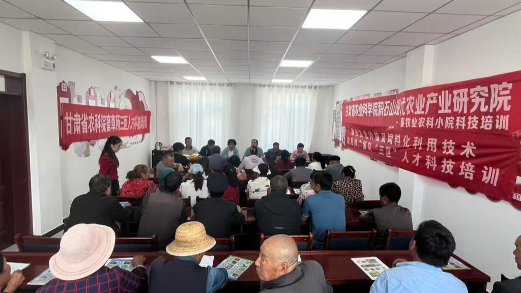 我院畜草与绿色农业研究所科研人员深入积石山县开...