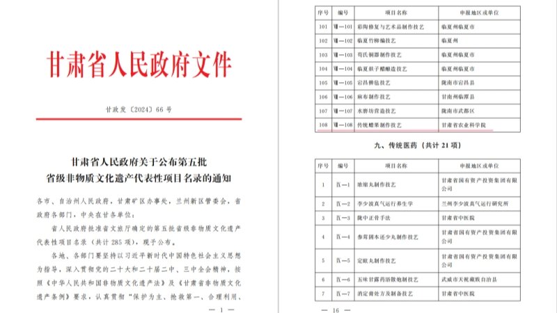 我院申报的传统蜡果制作技艺入选省、市非遗项目
