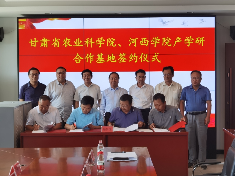 我院与河西学院签约产学研合作基地